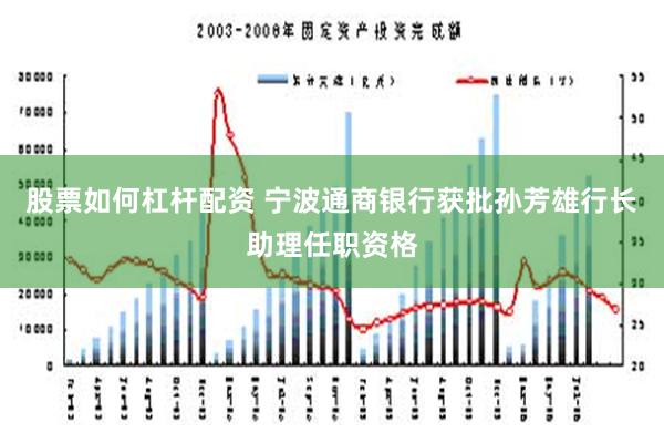 股票如何杠杆配资 宁波通商银行获批孙芳雄行长助理任职资格