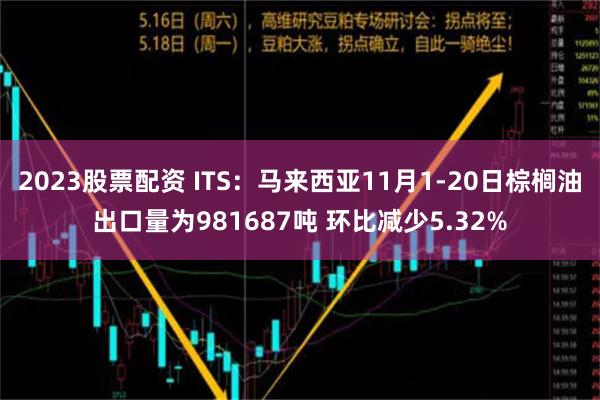 2023股票配资 ITS：马来西亚11月1-20日棕榈油出口量为981687吨 环比减少5.32%