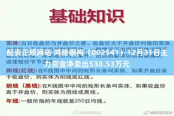 配资正规网站 鸿路钢构（002541）12月31日主力资金净卖出538.53万元